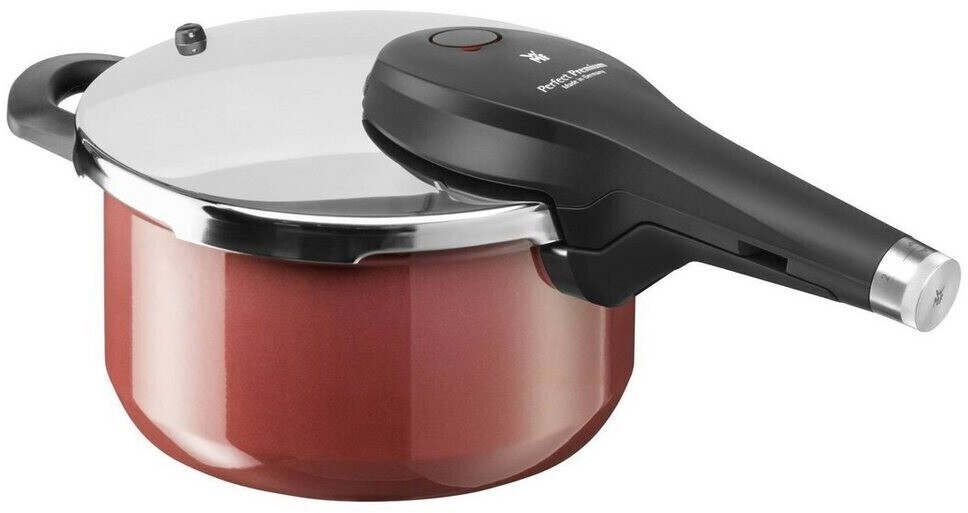 زودپز 22 سانت وی ام اف آلمان 3 لیتر - مدل WMF Fusiontec Perfect Premium dunkelrot کم حجم و ایده آل برای آشپزی روزمره